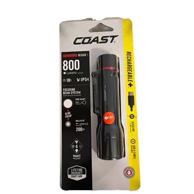 Coast HX6R 800 Lumens LED Rechargeable Flashlight