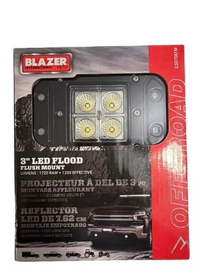 Blazer C3073KFM 2 in Flush Mount LED Cube Flood Light 750 Lumens 12V