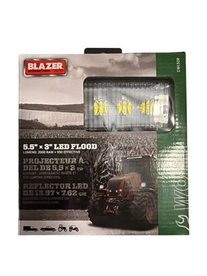 Blazer CWL509 5 x 2 in LED Rectangular Utility Work Light Flood 2000 Lm