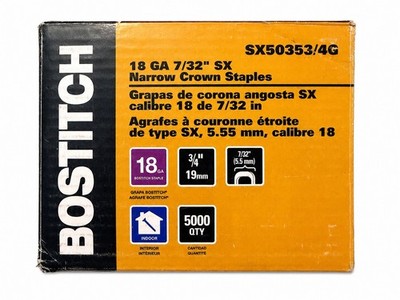 Bostitch SX50353/4G 18GA 3/4 in 7/32 SX Narrow Crown Staples 5000