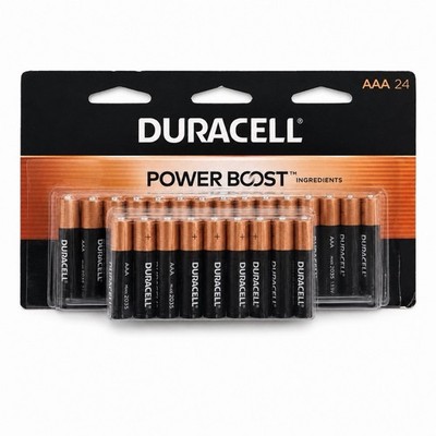 Duracell AAA Batteries 24 Pack Power Boost Alkaline MN2400B24 2035