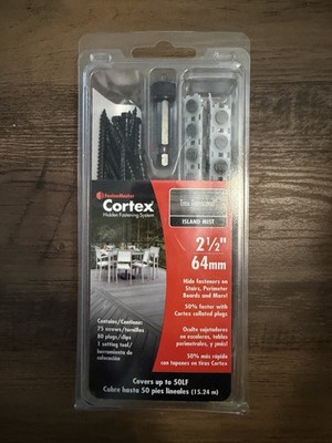 FastenMaster Cortex Trex Transcend 2-1/2" Hidden Fasteners Island Mist 75 Screws
