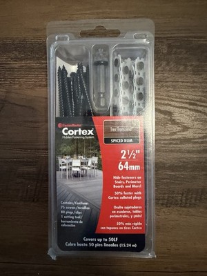 FastenMaster Cortex Trex Transcend 2-1/2" Hidden Fasteners Spiced Rum 75 Screws