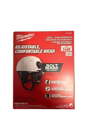 Milwaukee 48-73-3250 BOLT Earmuffs with Noise Reduction Rating of 24 dB