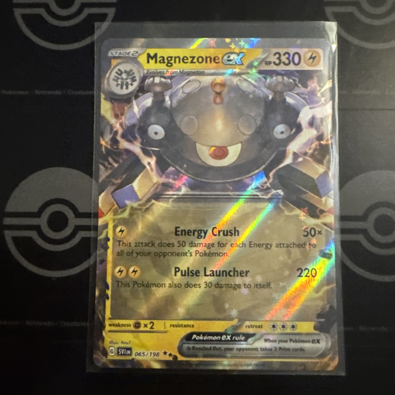 Pokémon TCG Magnezone ex 065/198 Scarlet & Violet Base Set Double Rare Holo