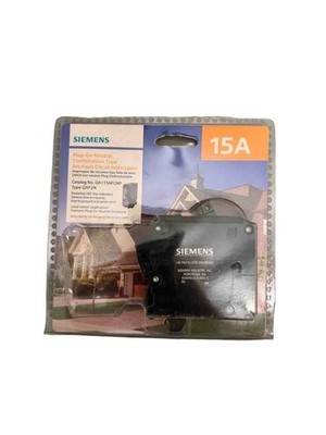 Siemens QA115AFCNP 15 Amp 1-Pole Plug-On Neutral AFCI Breaker